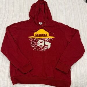 Smokey Bear Maroon Hoodie